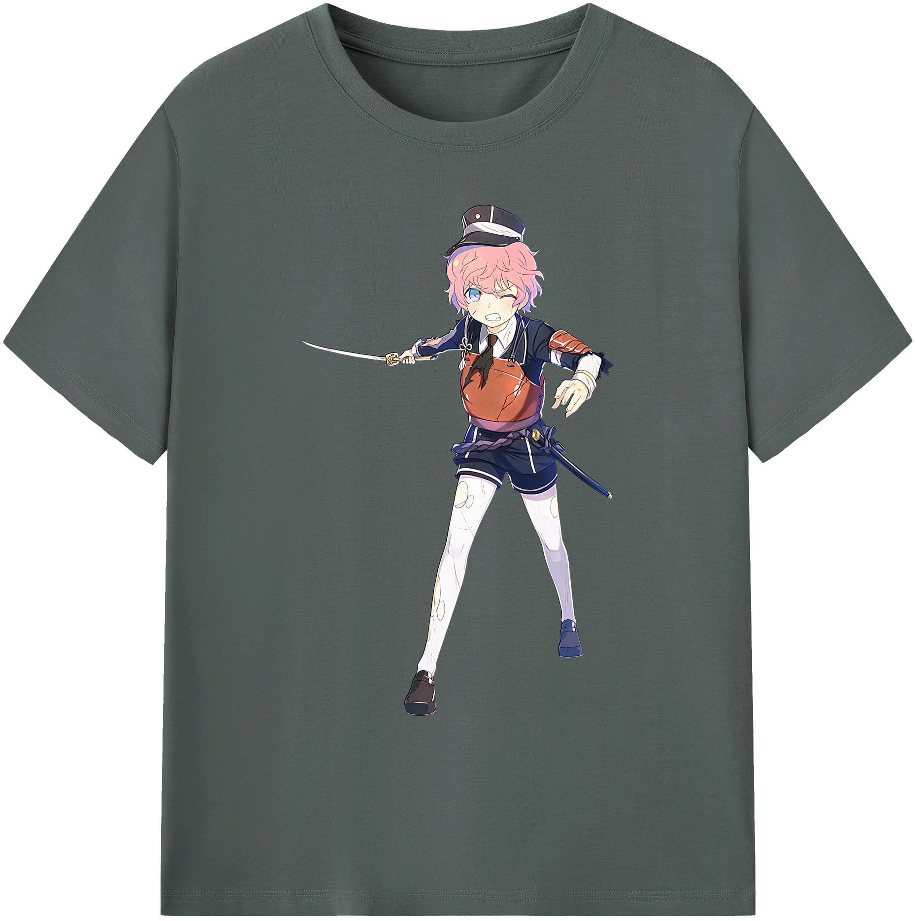 （画像用） 刀剣乱舞 Touken Ranbu 綿100％ メンズ半袖Tシャツ｜肌触りやわらか＆通気性